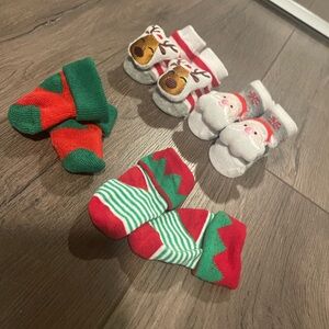 Baby Christmas socks 4 pairs